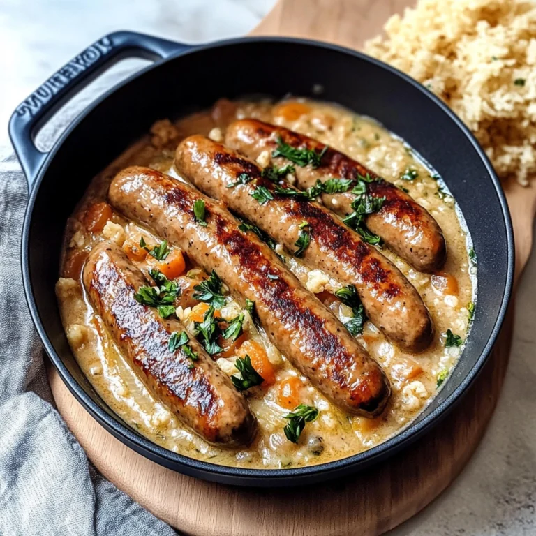 Einfache One Pot Wurst- und Bohnenauflauf