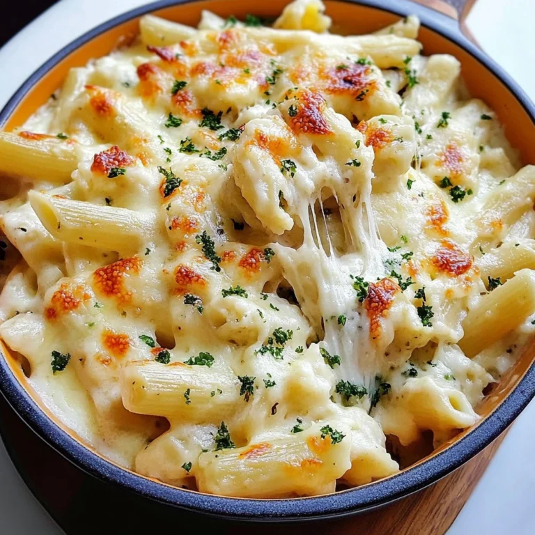Hühnchen Alfredo gebackene Ziti