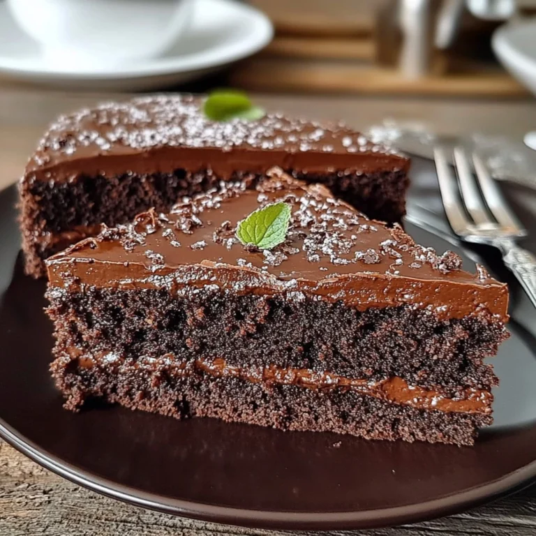 Schokoladenkuchen mit Sahnefüllung