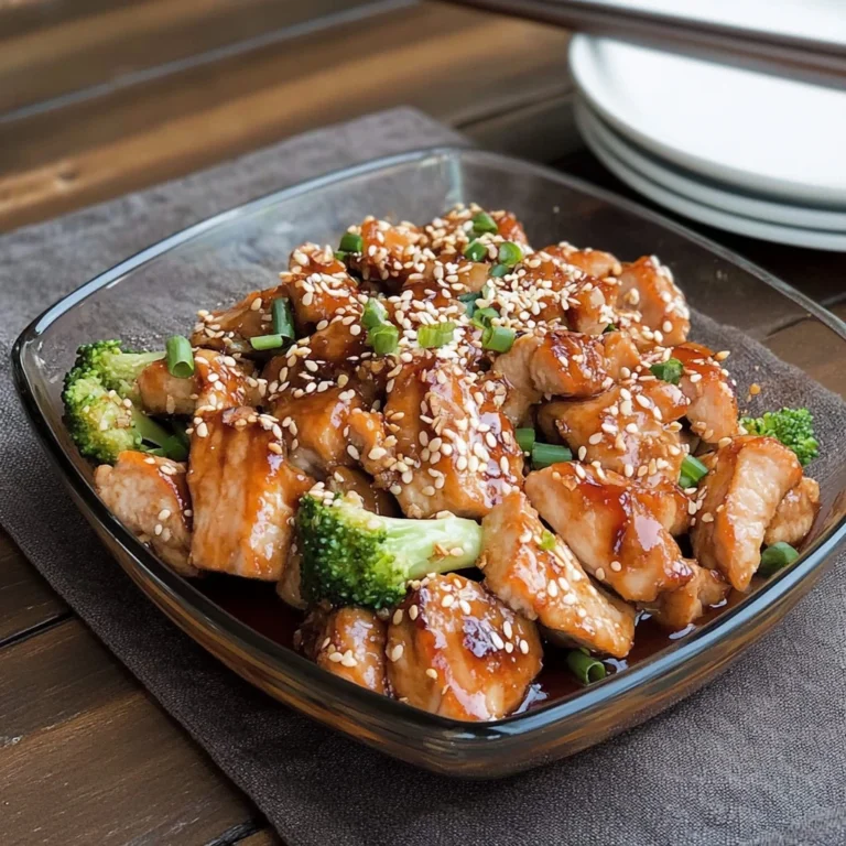 Süße Teriyaki-Hühnchen-Auflauf