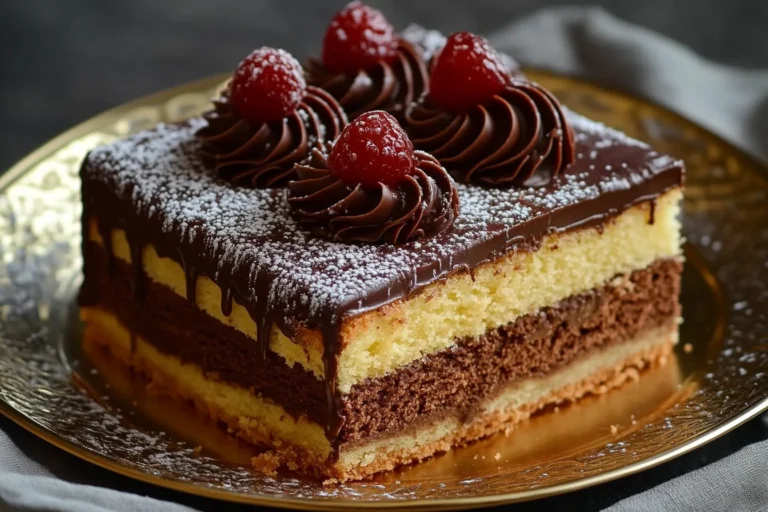Dreifacher Schokoladenkuchen