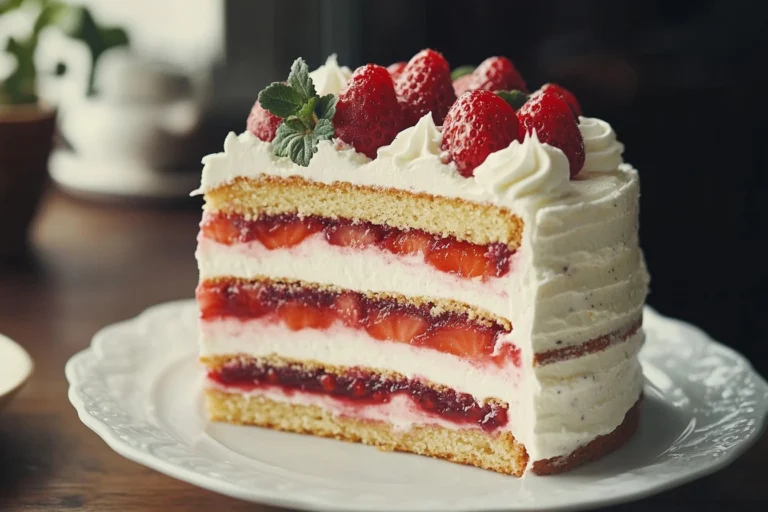 Erdbeer-Shortcake-Layercake