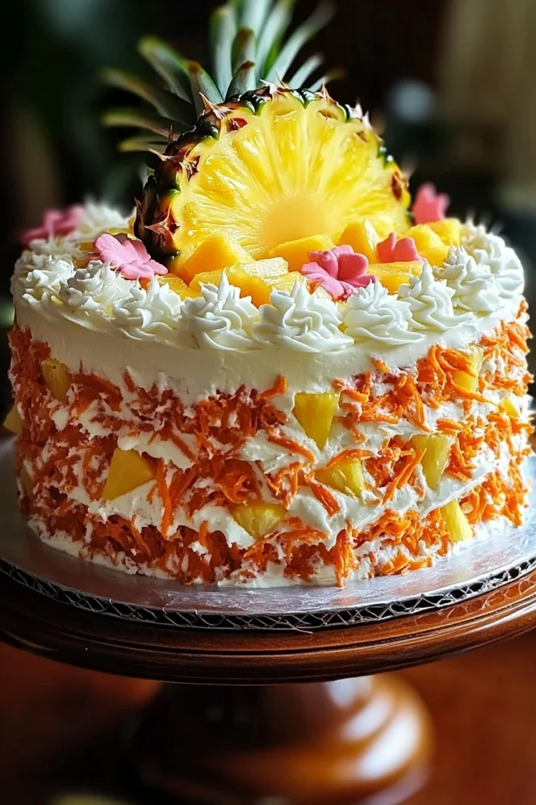 Hawaiianisches Karotten-Ananas-Traumkuchen
