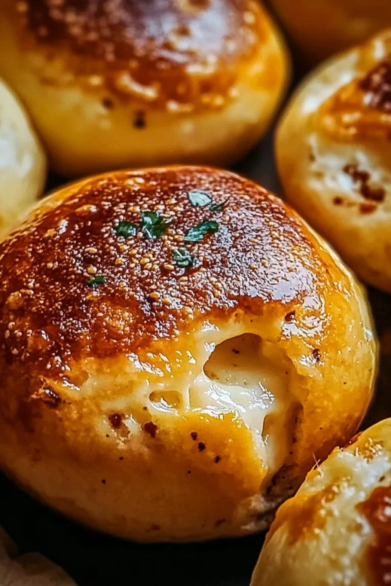 Knoblauch Parmesan Cheeseburger Bomben