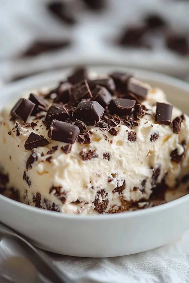 Layered pudding with chocolate cookies