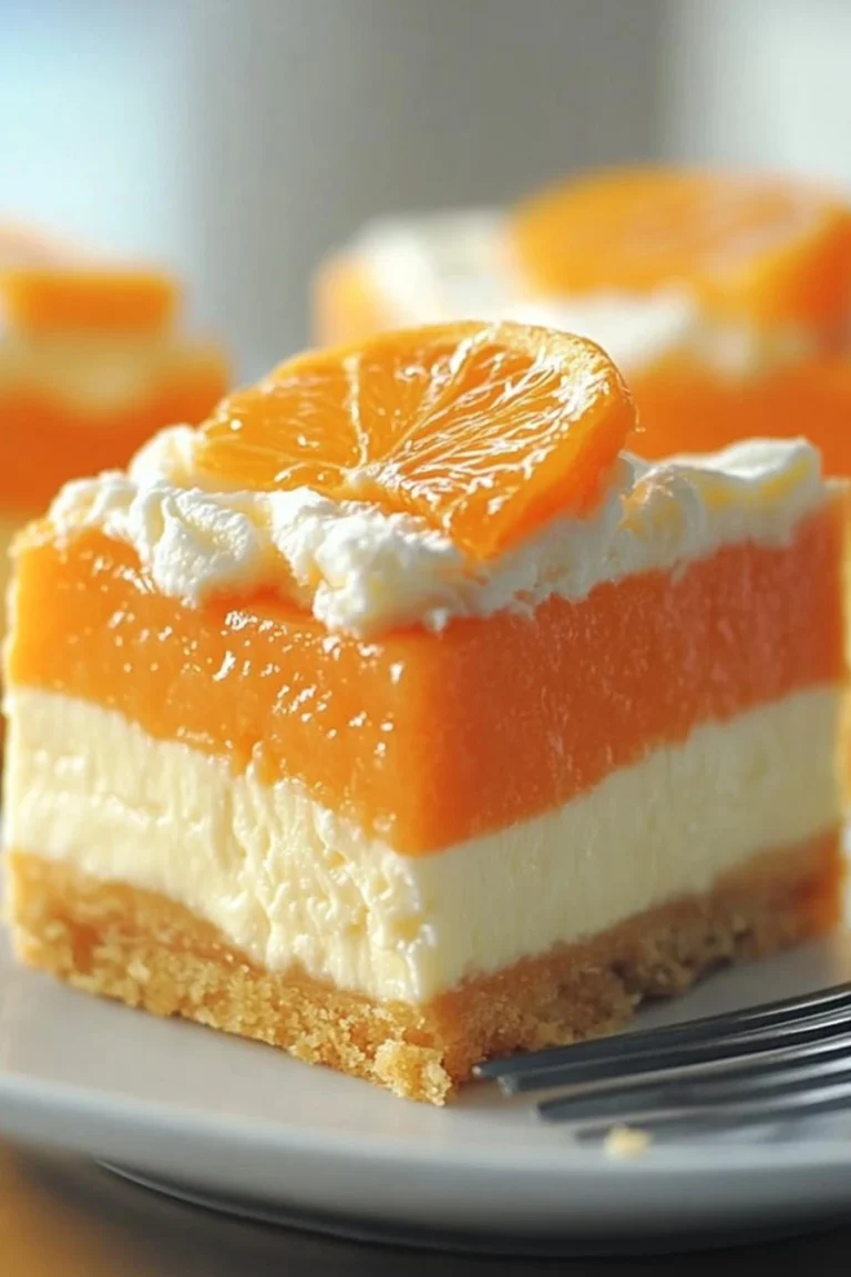Orangen-Creamsicle-Käsekuchen-Riegel