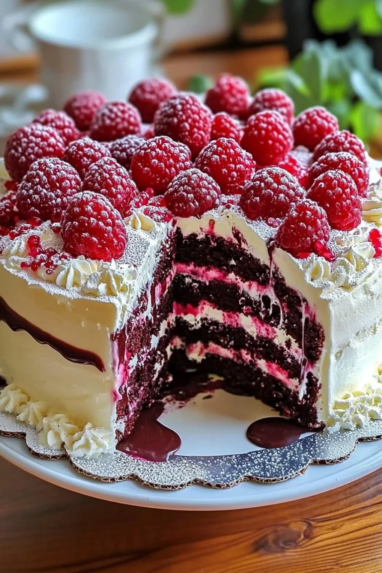 Weiße Schokoladen-Himbeer-Dream-Cake