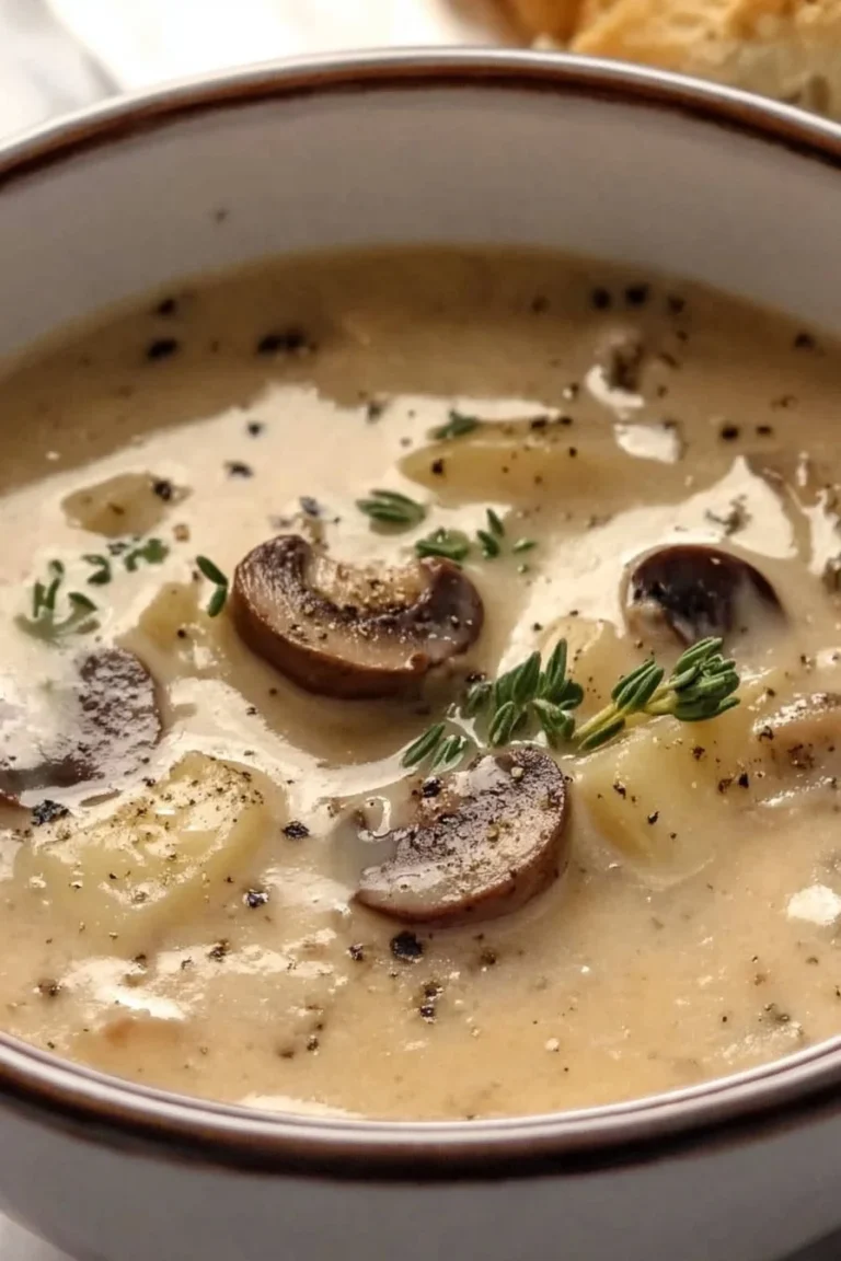 Cremige Pilzsuppe