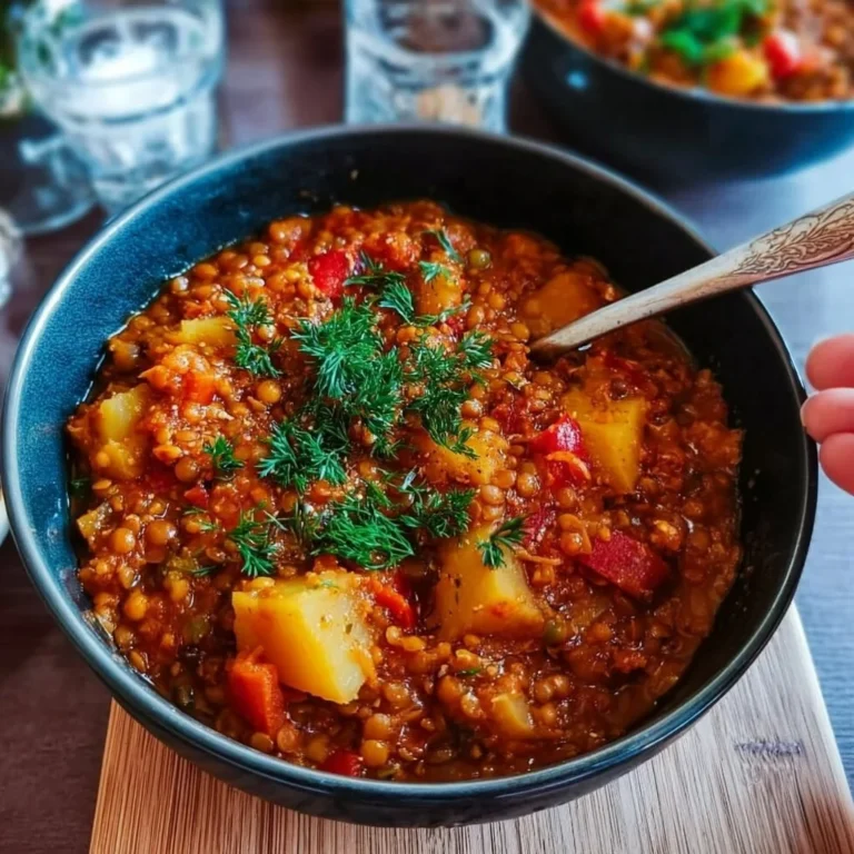 Paprika-Kartoffel-Topf mit Linsen