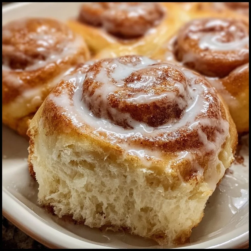 Extra fluffige Zimtschnecken frisch aus dem Ofen mit Zimt und Zucker