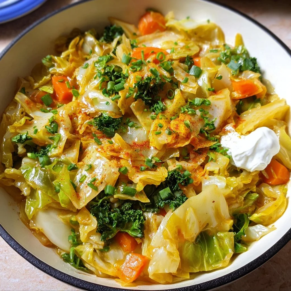 Schnelle und leckere Spitzkohlpfanne mit frischen Zutaten