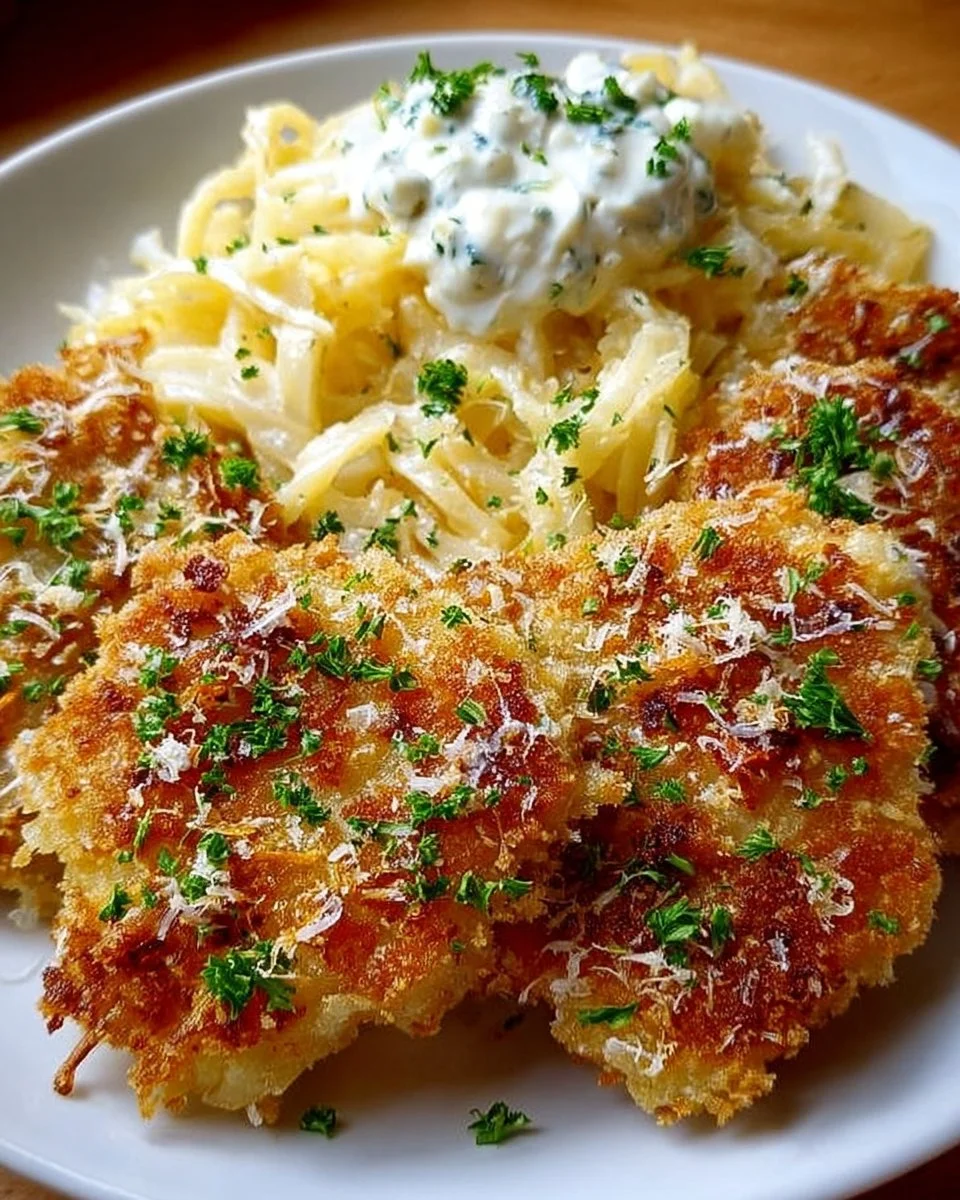 Kohlrabi Schnitzel aus der Heißluftfritteuse, lecker und gesund zubereitet