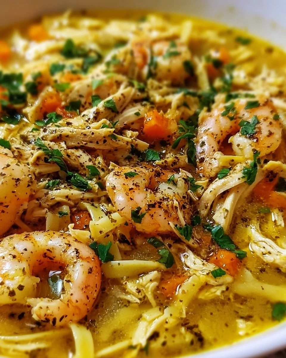 Schüssel mit entzündungshemmender Kurkuma-Hühnchensuppe