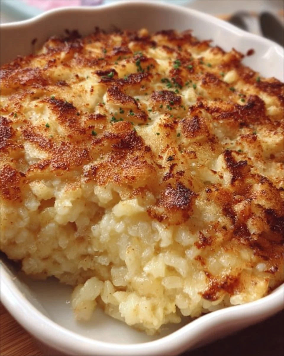 Apfel-Milchreisauflauf - gesunder Babybrei für kleine Feinschmecker