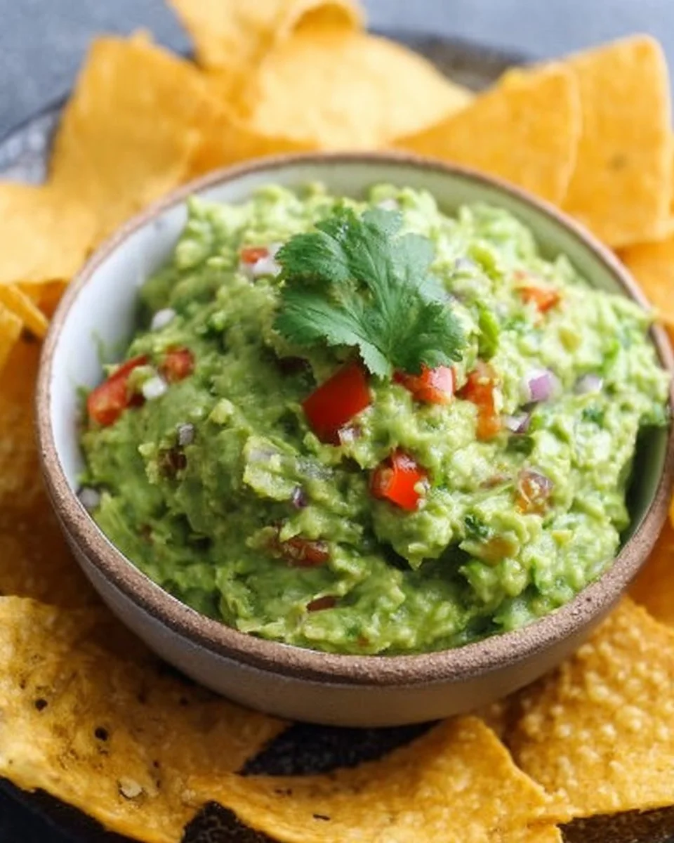Eine Schale mit cremiger Guacamole nach dem besten Guacamole Rezept.