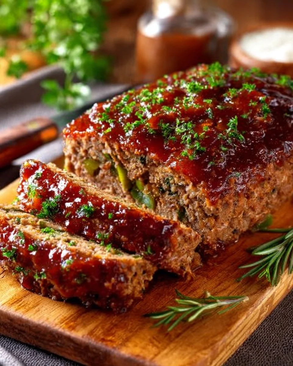 Einfacher Airfryer Hackbraten-Kochprozess und fertiges Gericht