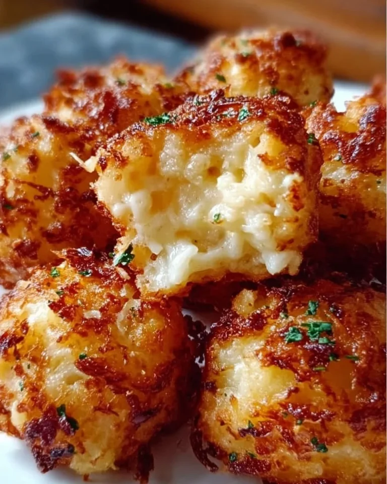 Käse-Kartoffelpüree-Bällchen, knusprig aus der Heißluftfritteuse zubereitet