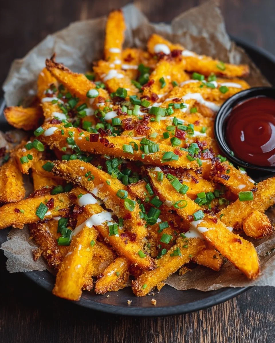 Kürbis-Pommes aus der Airfryer, knusprig und lecker zubereitet