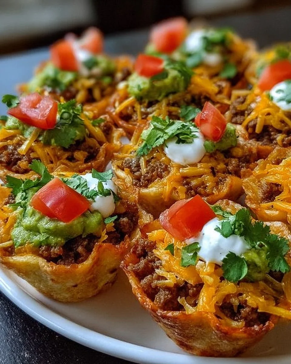 Mini-Taco-Tassen für perfektes Snacking auf Partys