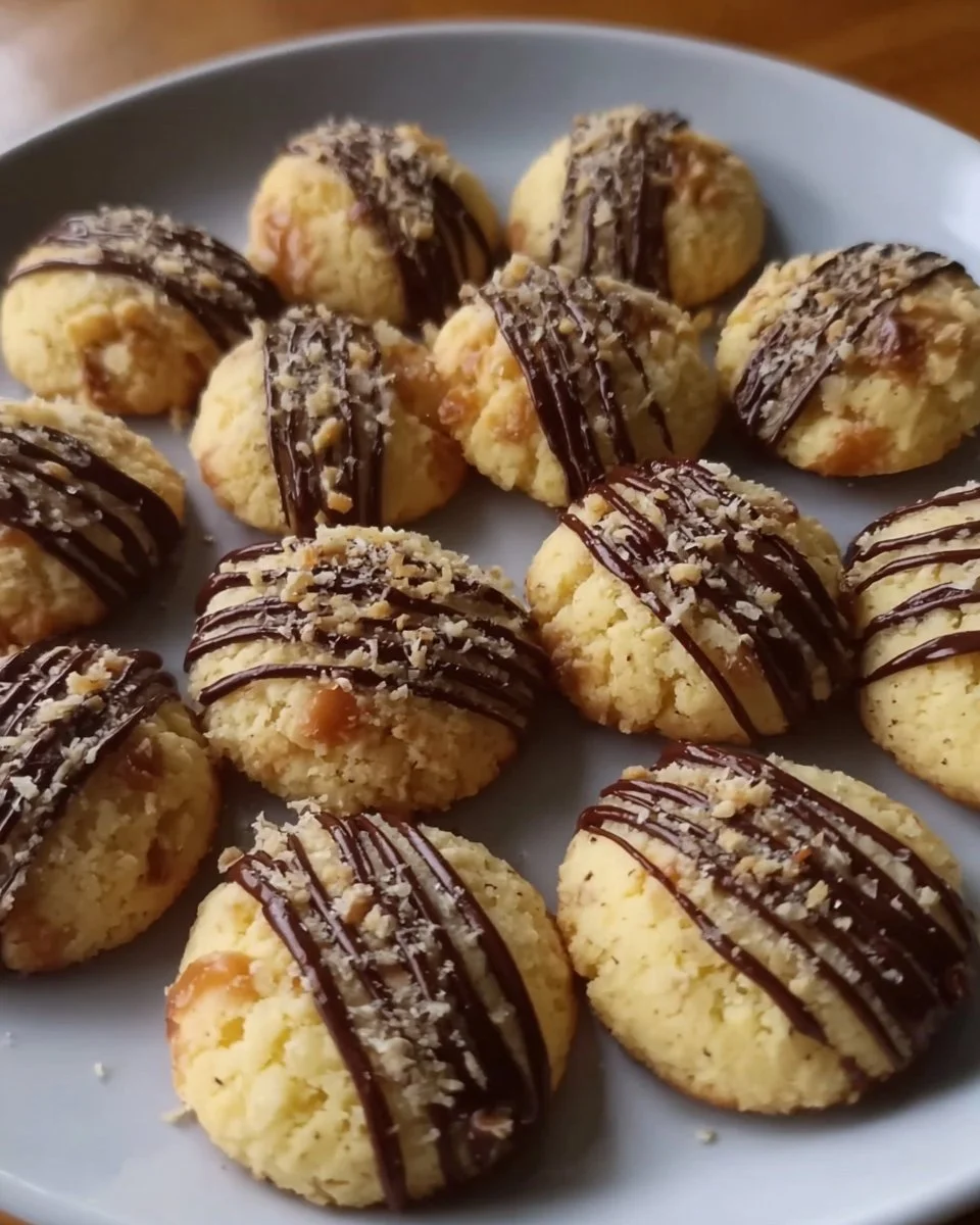Mozart Plätzchen mit Nougat und Marzipan auf einem Teller
