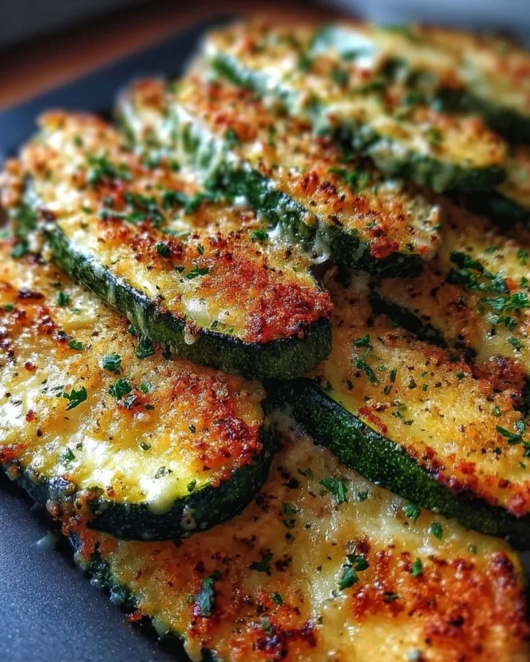 Ofengebackene Zucchini Parmesan - köstliches Rezept für ein vegetarisches Gericht.
