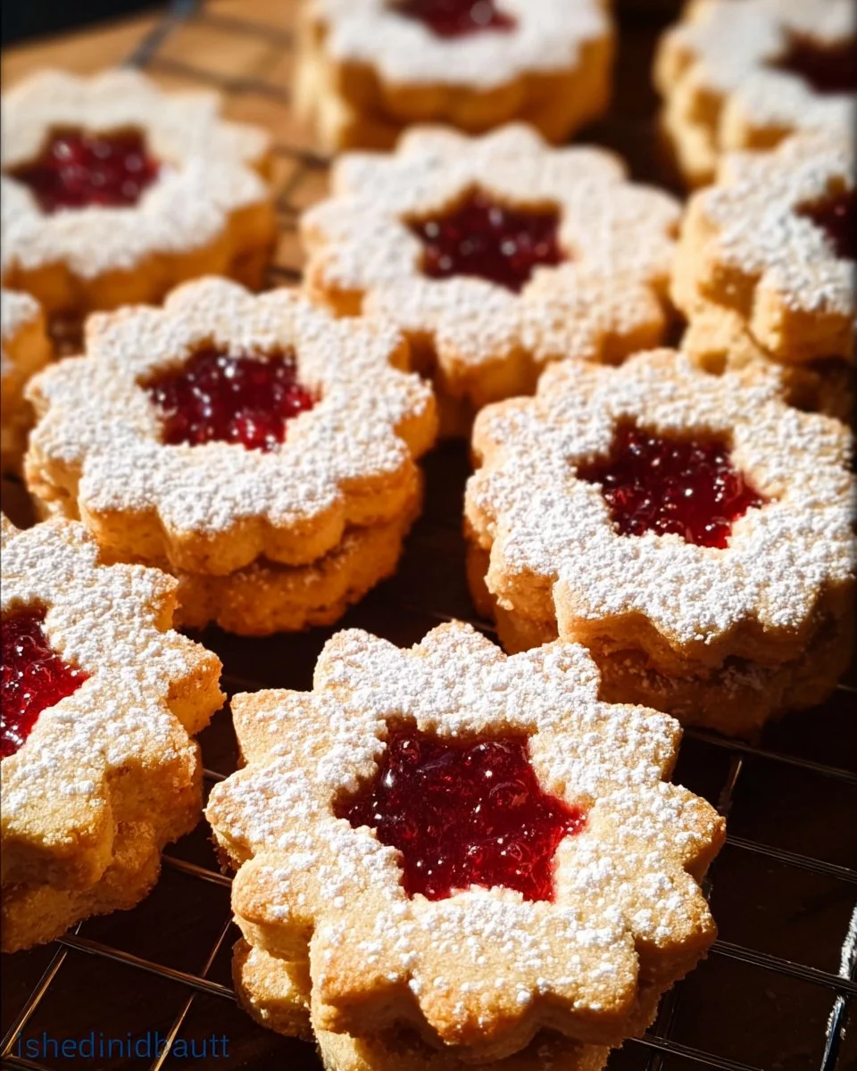 Spitzbuben - traditionelle österreichische Kekse mit Marmelade gefüllt
