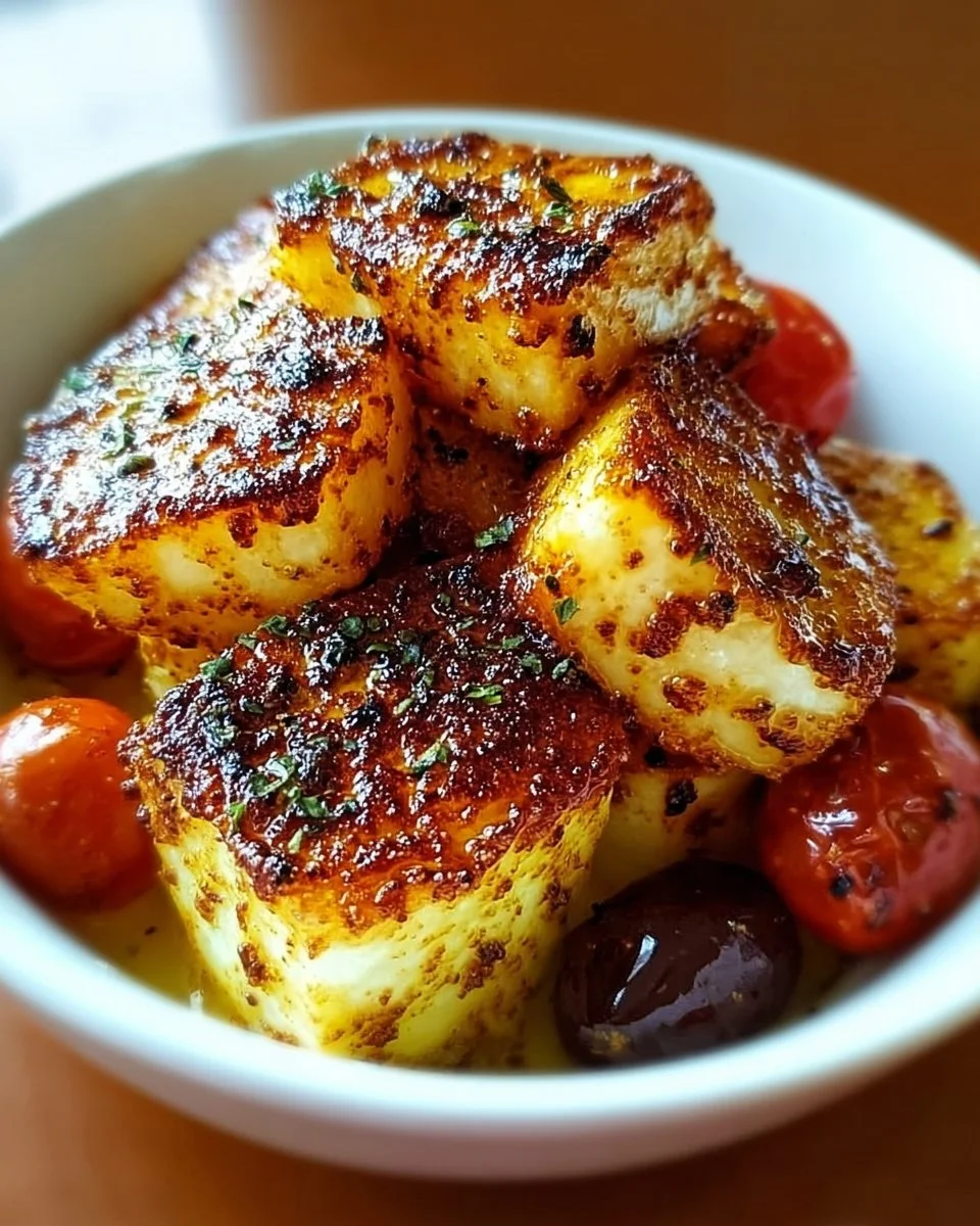 Zimt-Äpfel, zubereitet in der Heißluftfritteuse, serviert auf einem Teller