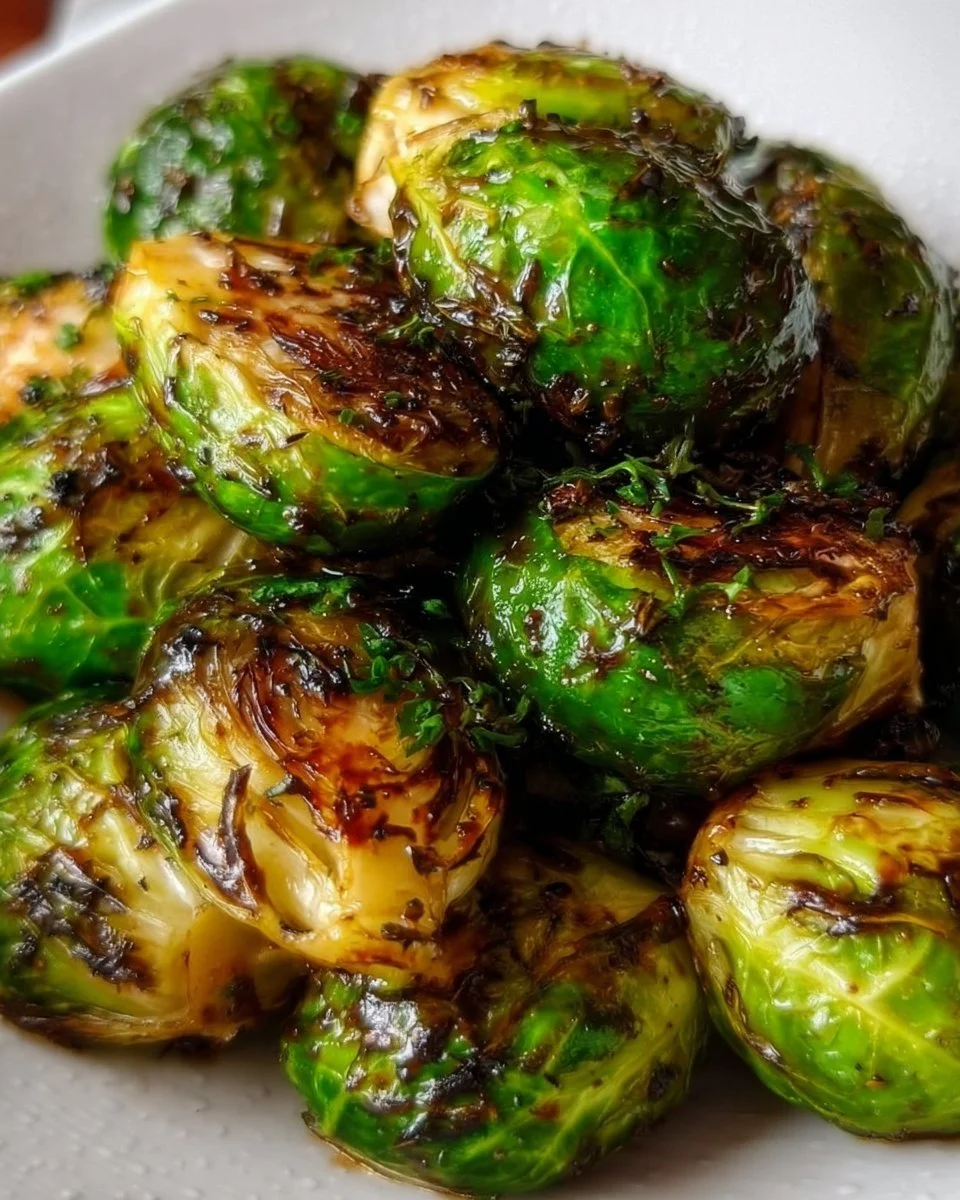 Köstlicher Airfryer Rosenkohl, knusprig und gesund zubereitet