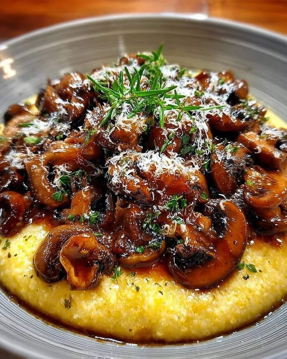 Rezept für das ultimative Pilz-Ragout mit cremiger Parmesan-Polenta