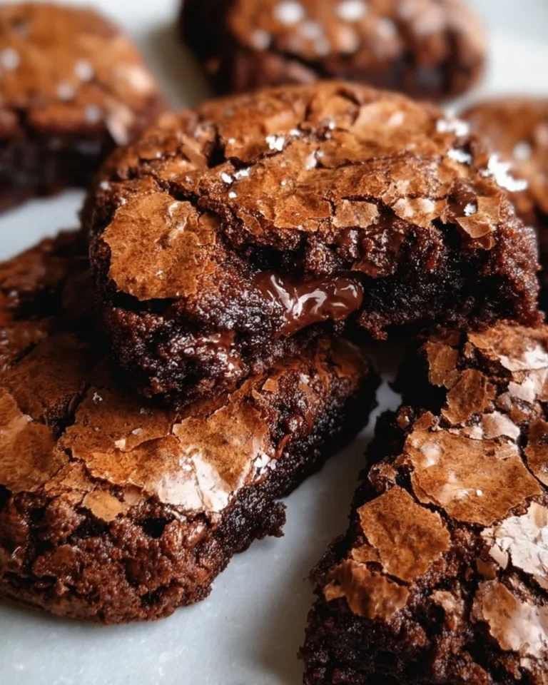 Fudgy chewy Browkies frisch gebacken auf einem Teller
