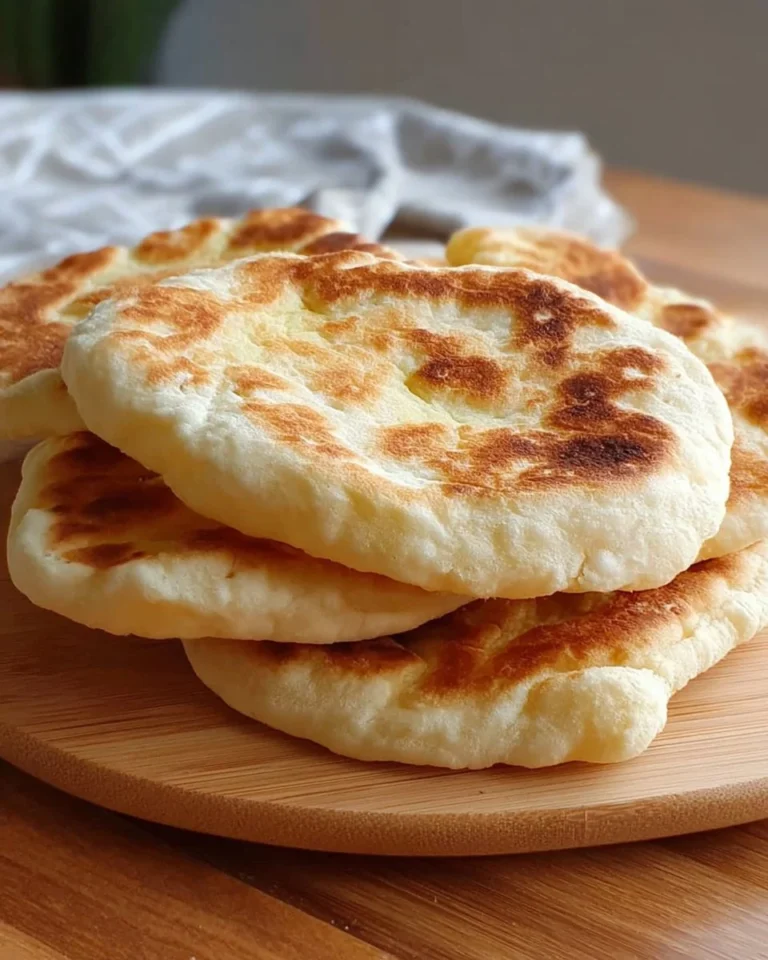 Fluffiges hausgemachtes Pita-Brot frisch aus dem Ofen