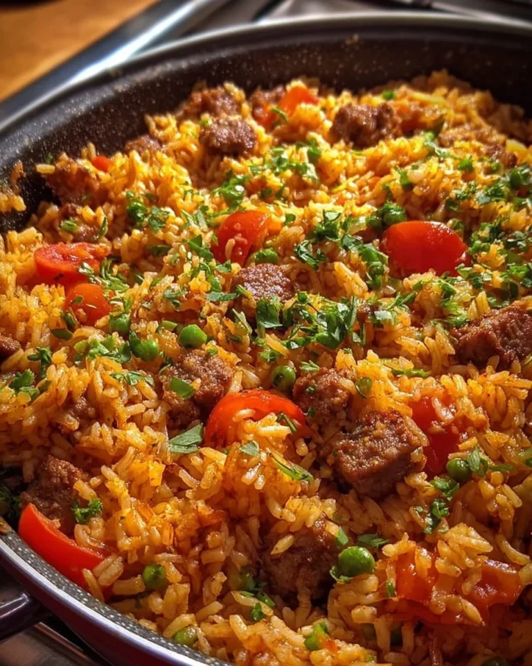 Leckere Hackfleisch-Reis-Pfanne in 30 Minuten gekocht