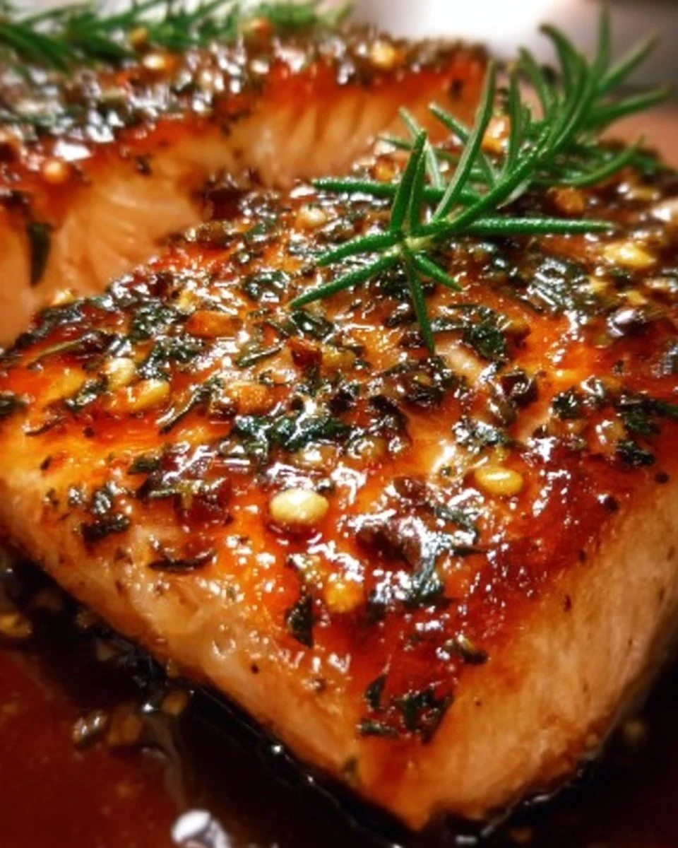 Rezept für Honig Lachs aus dem Ofen mit frischen Zutaten