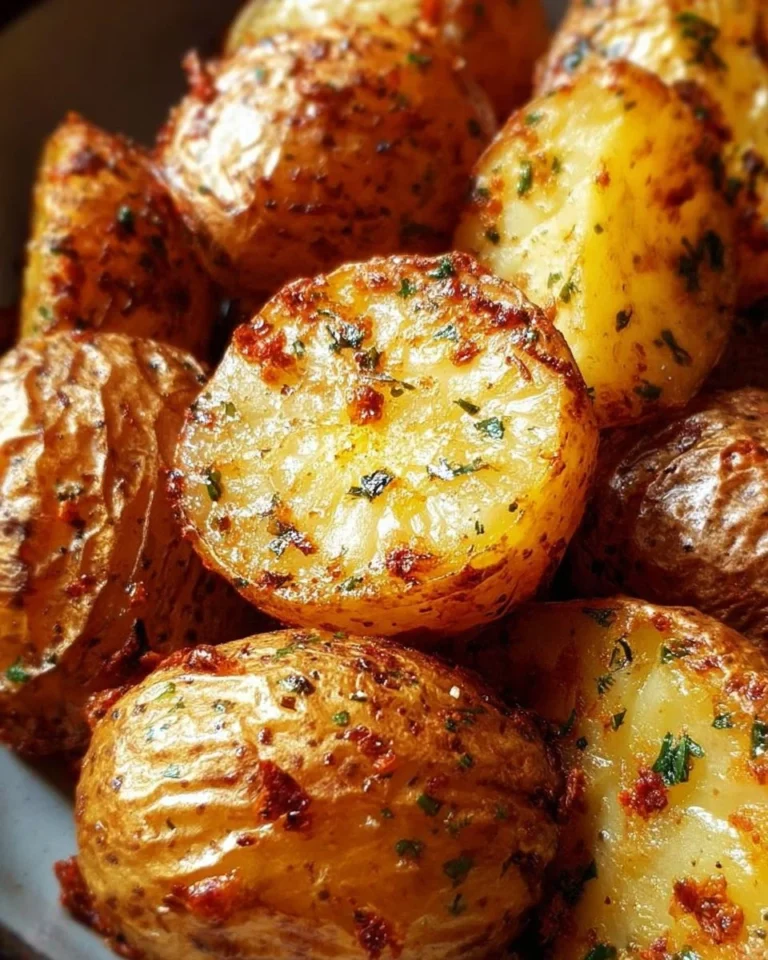 Kartoffeln aus der Heißluftfritteuse in einem Teller serviert