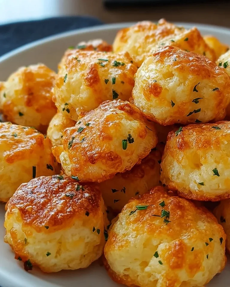 Leckere Käse-Puffs auf einem Teller serviert, ideal für Snacks und Feiern.