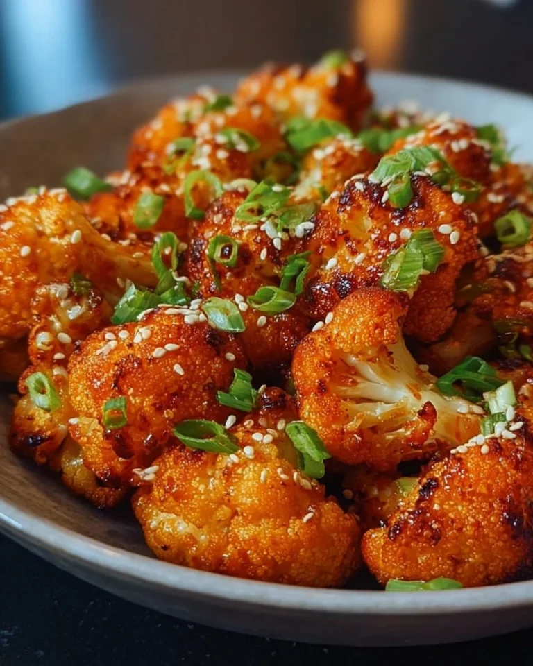 Koreanisch gebackener Blumenkohl, knusprig und würzig, veganfriendly