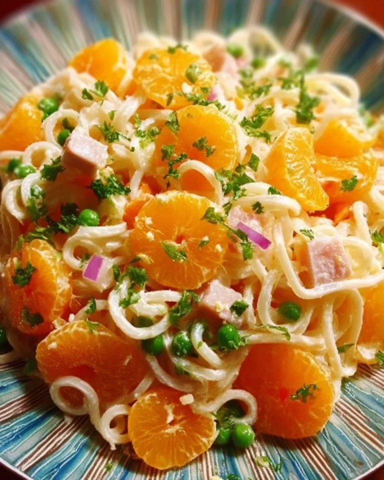 Leckerer Nudelsalat mit Mandarinen für ein perfektes Sommergericht