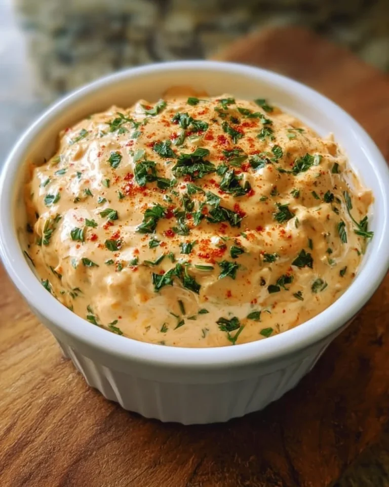Hausgemachte Louisiana-Remoulade in einer Schüssel mit frischen Gewürzen