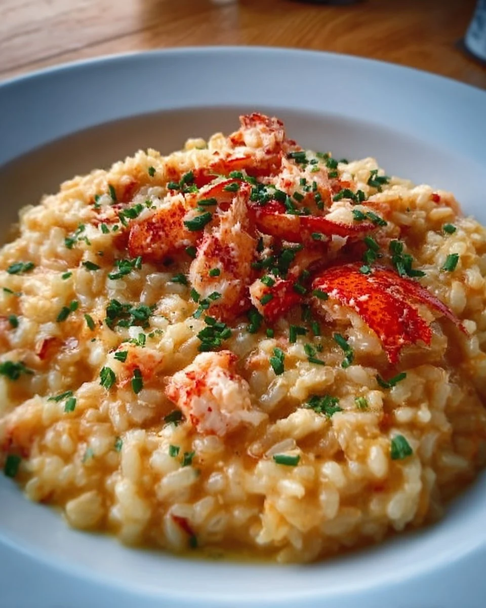 Cremiges Hummer-Risotto ohne Wein, köstliches Rezept für Feinschmecker