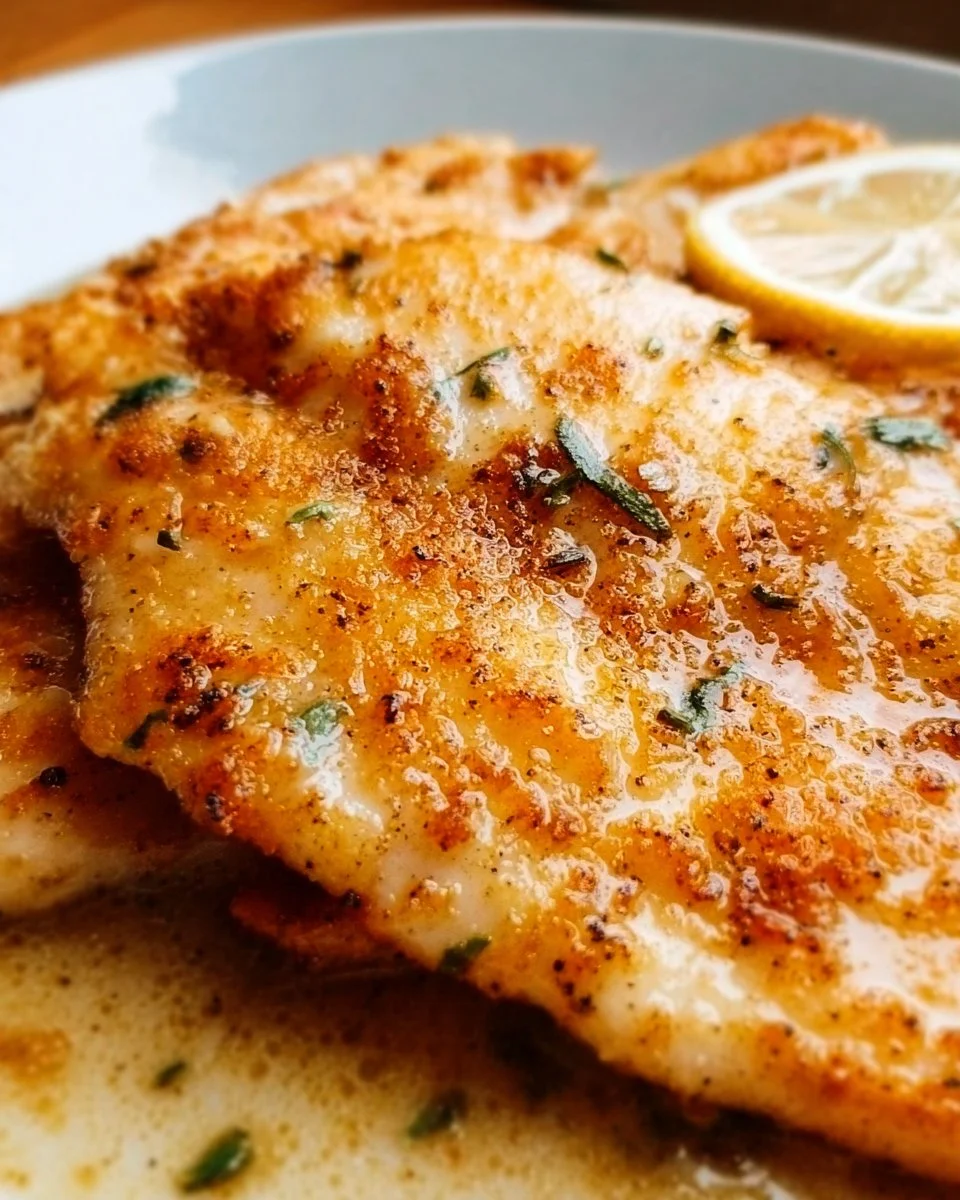 Einfache und leckere Pfannen-Tilapia auf einem Teller serviert