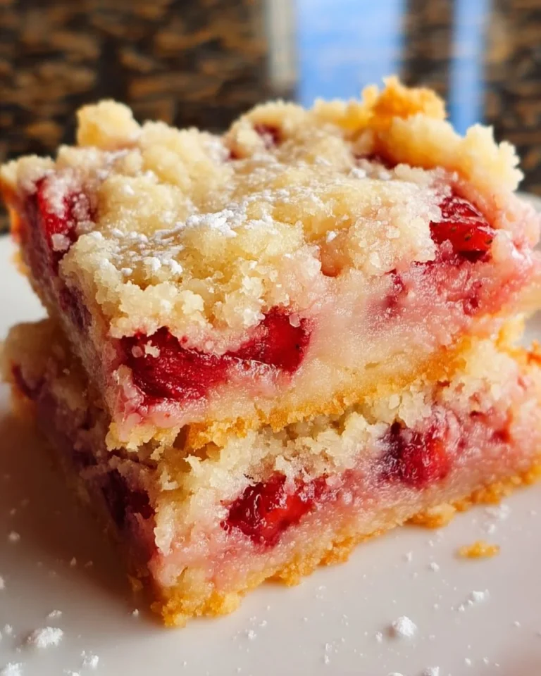 Leckere Erdbeer-Pie-Riegel auf einem Teller, ideal für Dessertliebhaber.