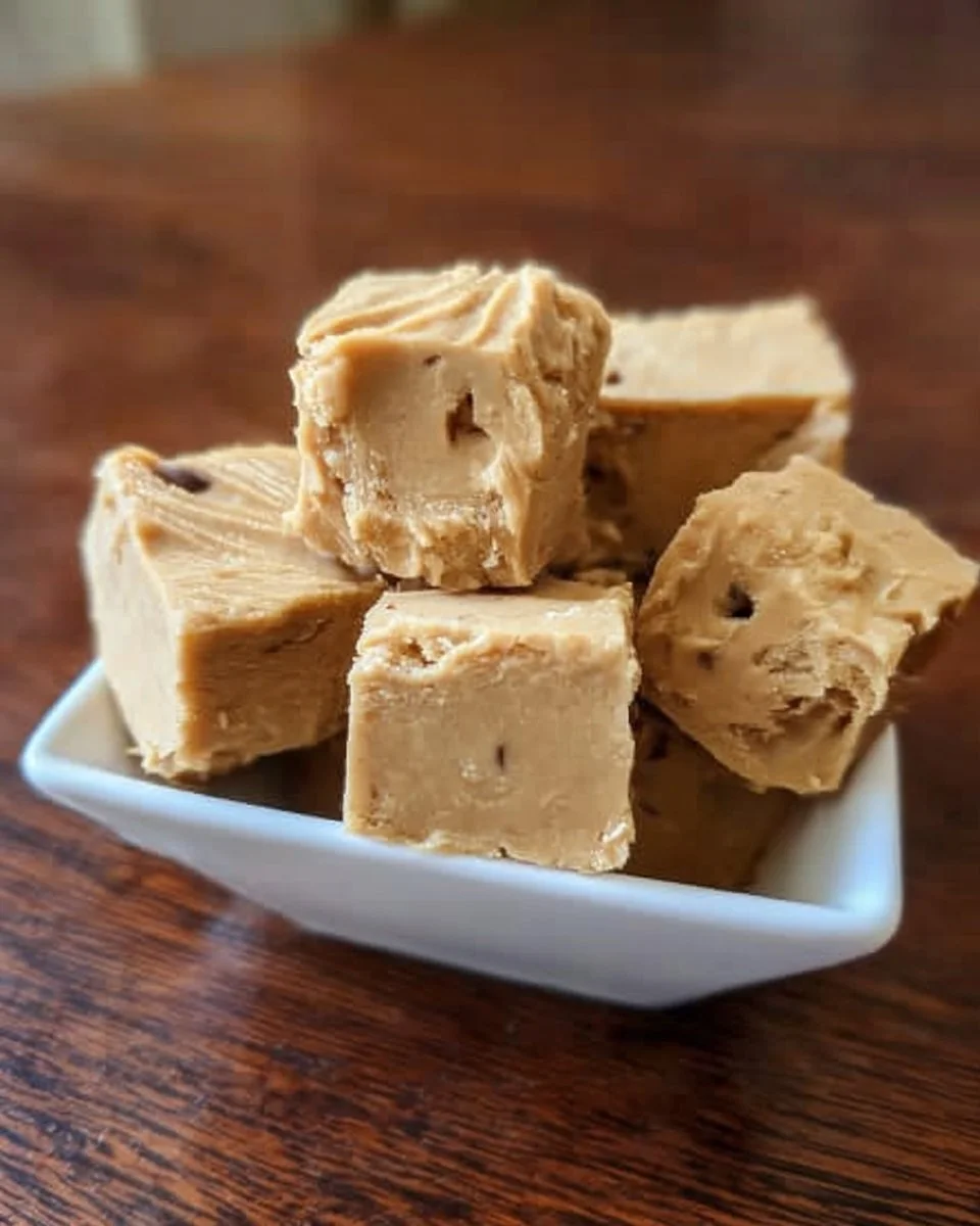 Schüssel mit köstlichem Erdnussbutter-Fudge zum Sterben, garniert mit Erdnüssen.