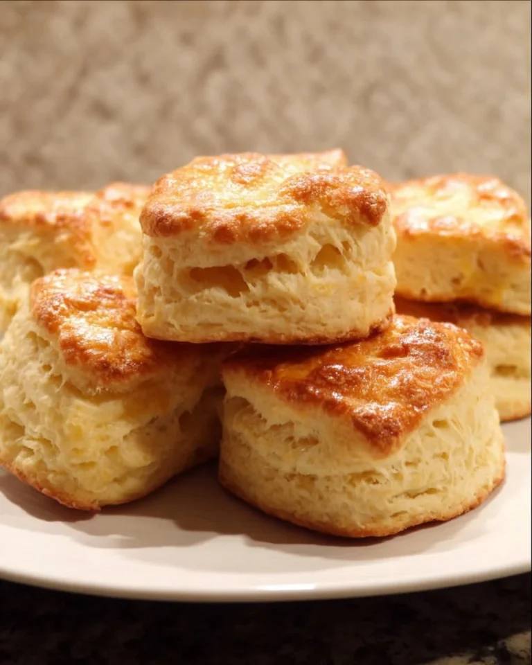 Frisch gebackene Flaky Buttermilch-Brötchen auf einem Holzbrett