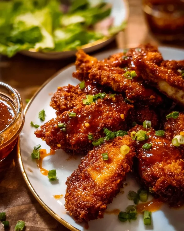 Gebackenes knuspriges Honig-Buffalo-Hühnchen