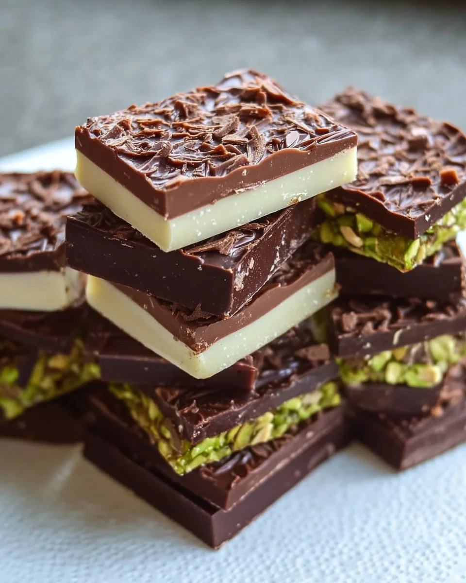 Hausgemachte Dubai Schokoladenriegel mit verschiedenen Zutaten und Geschmäckern