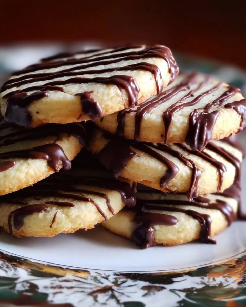 Hausgemachte Fudge Stripes Kekse auf einem Teller
