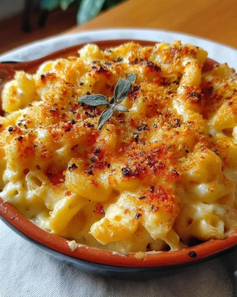 Hausgemachtes Mac and Cheese - cremige Käsesoße mit Pasta