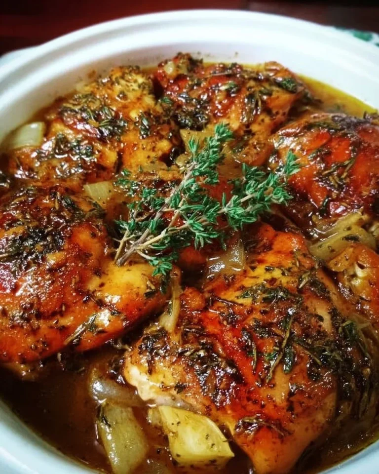 Herzhaftes langsam gekochtes Crockpot-Hühnchen Gericht mit Gemüse