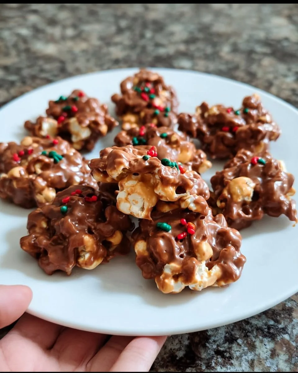 Langsame Kocher Erdnusscluster Snacks in einer Schüssel