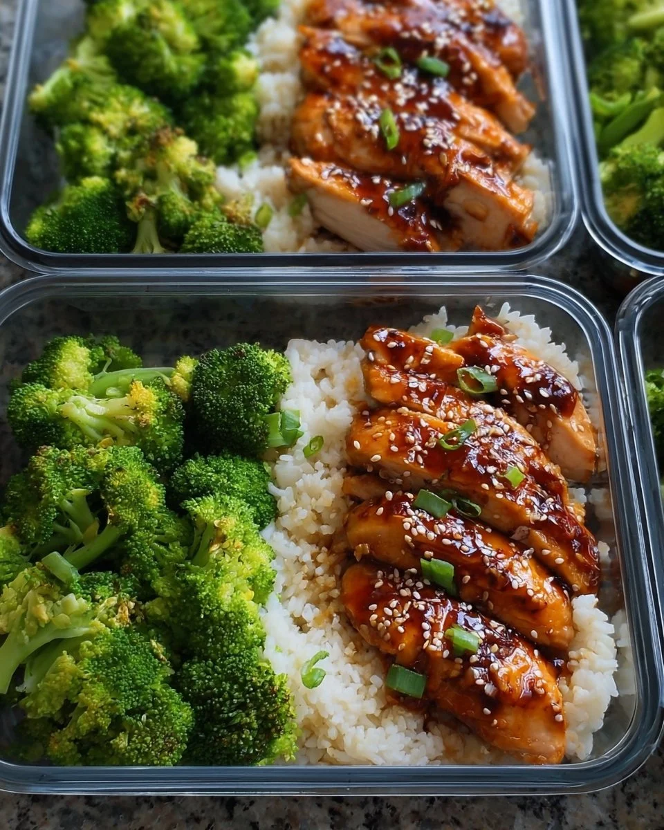 Leckere Teriyaki-Hühnchenschalen für Meal Prep ohne Alkohol.